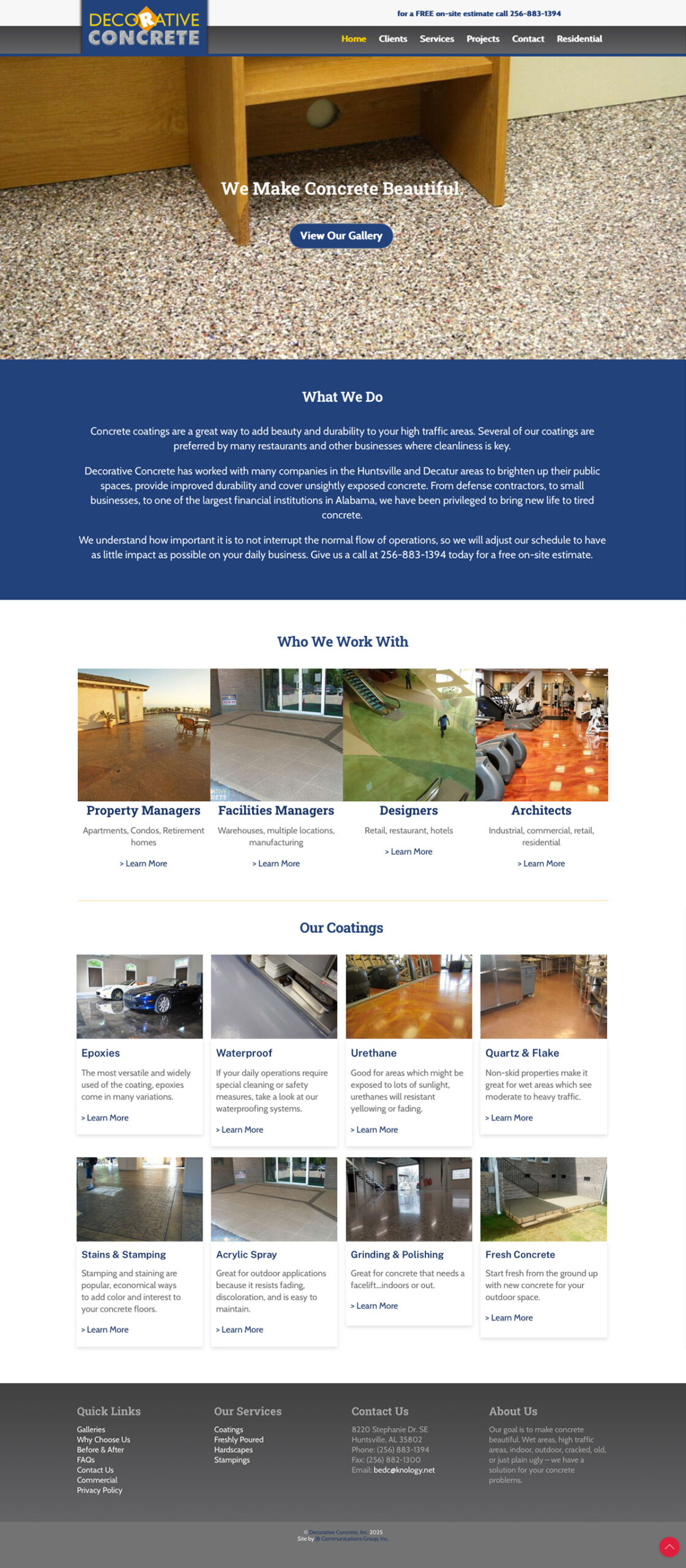 Commercial Home Page